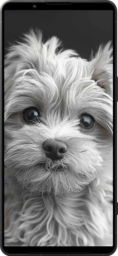 Силиконовый чехол Мальтипу на чорном фоне для Sony Xperia 1 VI - 6156u-3975 изображение 