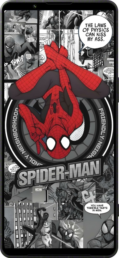 Силіконовий чехол Человек паук для Sony Xperia 1 VI - 6279u-3975 изображение 