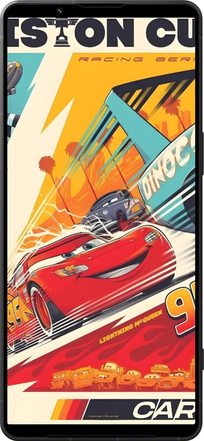 Силиконовый чехол Тачки для Sony Xperia 1 VI - 6288u-3975 изображение 