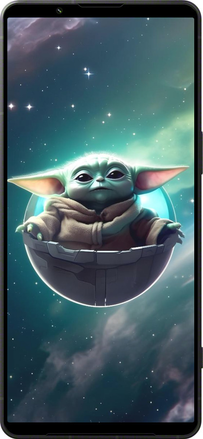 Силиконовый чехол Малышь йода для Sony Xperia 1 VI - 6294u-3975 изображение 