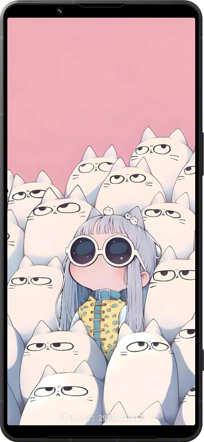 Силиконовый чехол Малышка с котами для Sony Xperia 1 VI - 6295u-3975 изображение 