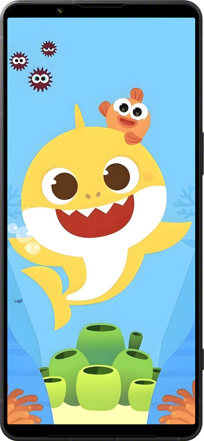 Силиконовый чехол Бейби Шарк для Sony Xperia 1 VI - 6303u-3975 изображение 