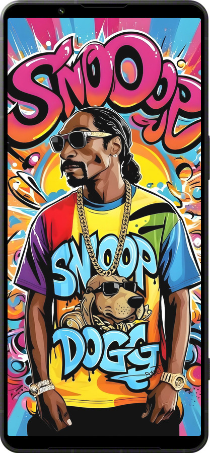 Силиконовый чехол Снуп дог для Sony Xperia 1 VI - 6348u-3975 изображение 