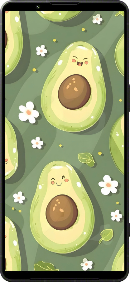 Силіконовий чехол Авокадо для Sony Xperia 1 VI - 6380u-3975 изображение 