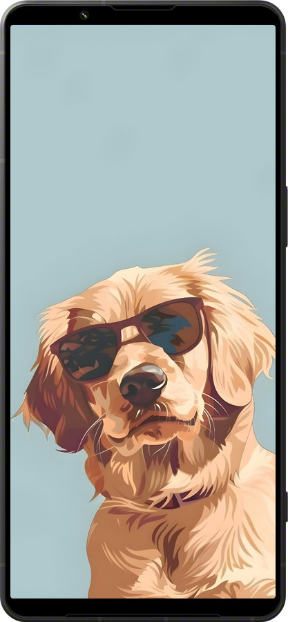 Силиконовый чехол Пес в очках для Sony Xperia 1 VI - 6381u-3975 изображение 