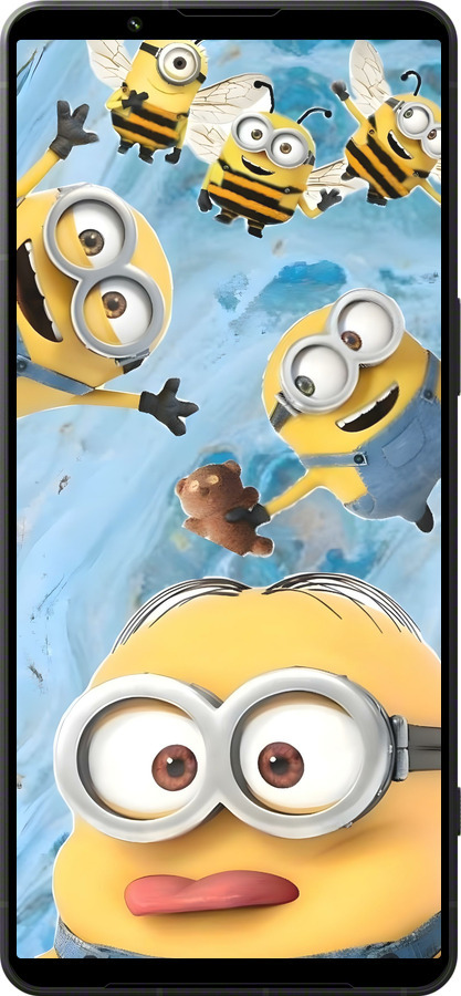 Силиконовый чехол Миньоны для Sony Xperia 1 VI - 6386u-3975 изображение 