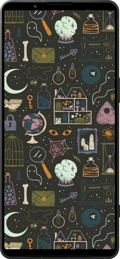 Силиконовый чехол Колдовской принт для Sony Xperia 1 VI - 6425u-3975 изображение 