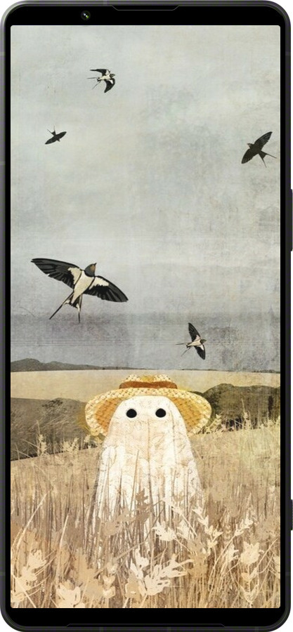 Силиконовый чехол Призрак в поле для Sony Xperia 1 VI - 6427u-3975 изображение 