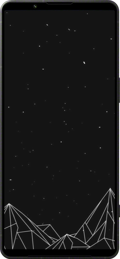 Силиконовый чехол Черно белые абстрактные горы для Sony Xperia 1 VI - 6437u-3975 изображение 