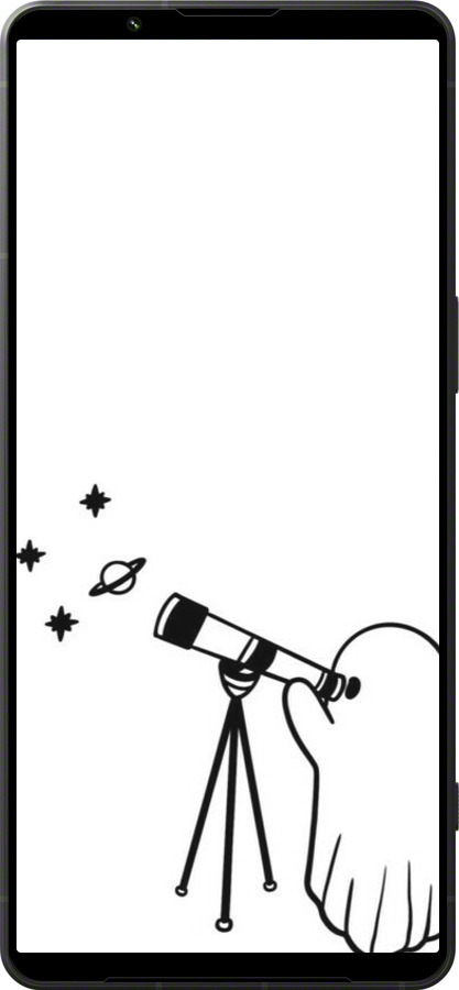 Силиконовый чехол Привидение астроном для Sony Xperia 1 VI - 6444u-3975 изображение 