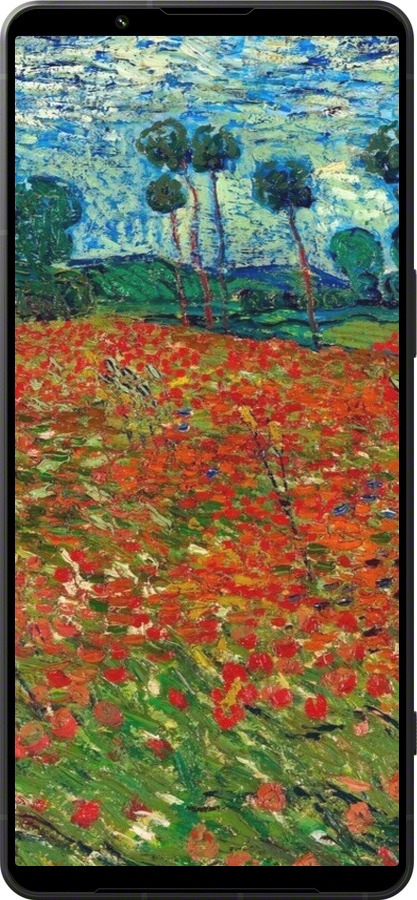 Силіконовий чехол Вінсент Ван Гог-Макове поле для Sony Xperia 1 VI - 6466u-3975 изображение 