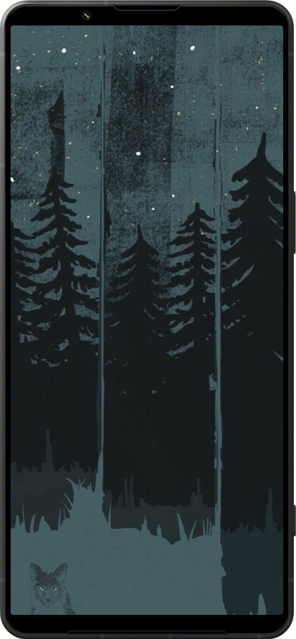 Силіконовий чехол Лисиця та нічний ліс для Sony Xperia 1 VI - 6481u-3975 изображение 