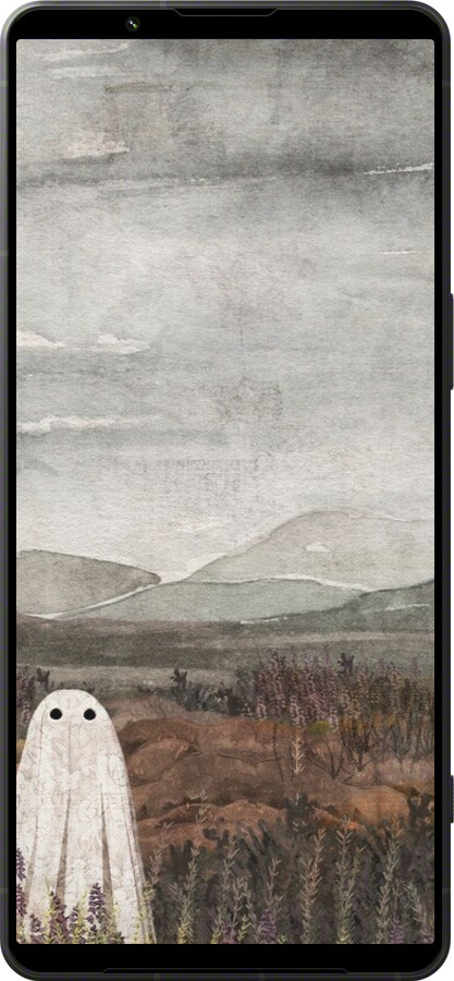 Силиконовый чехол Одинокий призрак на фоне гор для Sony Xperia 1 VI - 6486u-3975 изображение 