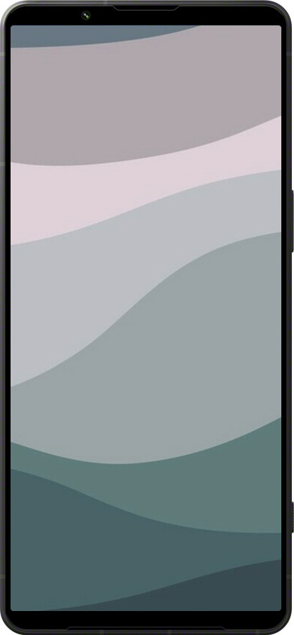 Силиконовый чехол С фиолетовым и бирюзовым ретро-стилем и волнами для Sony Xperia 1 VI - 6533u-3975 изображение 