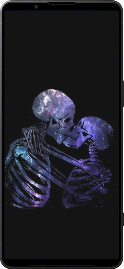 Силиконовый чехол С изображением скелета для Sony Xperia 1 VI - 6537u-3975 изображение 