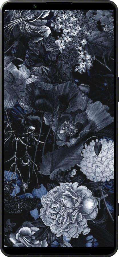 Силиконовый чехол Абстрактный цветочный рисунок в синих тонах для Sony Xperia 1 VI - 6539u-3975 изображение 
