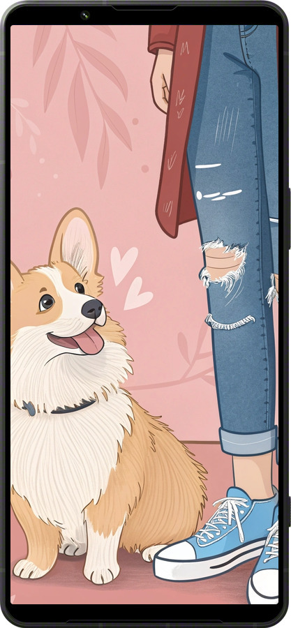 Силиконовый чехол Корги 3 для Sony Xperia 1 VI - 6707u-3975 изображение 