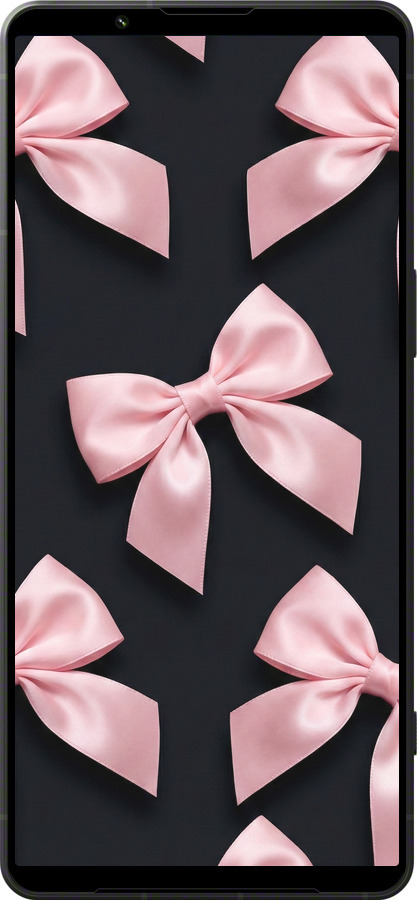 Силиконовый чехол Coquette Ribbons Dark Coquette для Sony Xperia 1 VI - 6767u-3975 изображение 