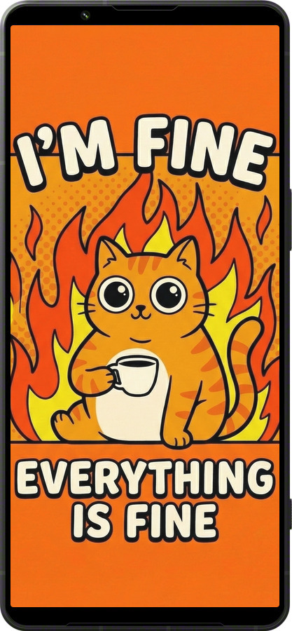 Силиконовый чехол Funny Cat для Sony Xperia 1 VI - 6786u-3975 изображение 