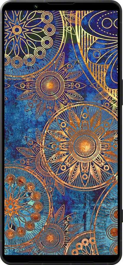 Силіконовий чехол Золотий візерунок для Sony Xperia 1 VI - 678u-3975 изображение 