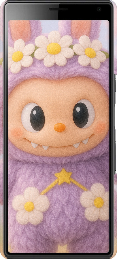3D пластиковий матовий чехол Лабубу 1 для Sony Xperia 10 I4113 - 6709m-1688 изображение 