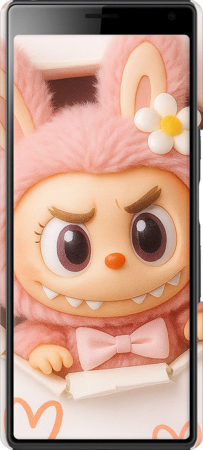 3D пластиковий матовий чехол Лабубу 2 для Sony Xperia 10 I4113 - 6710m-1688 изображение 