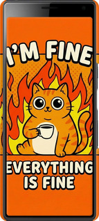 2D пластиковый чехол Funny Cat для Sony Xperia 10 I4113 - 6786t-1688 изображение 