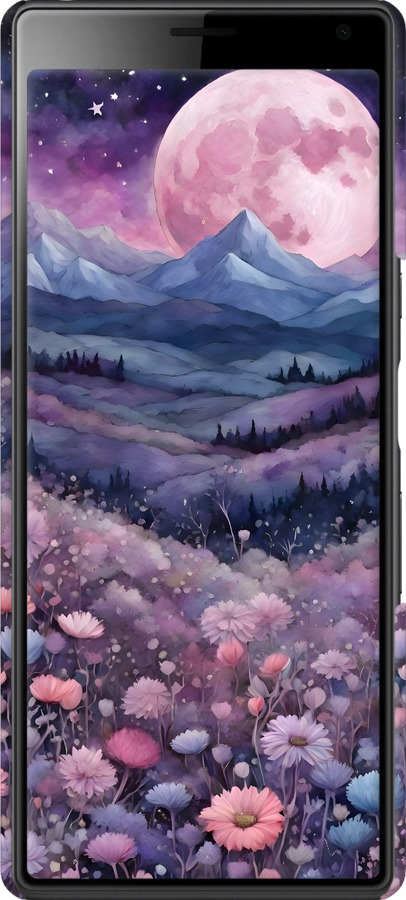 2D пластиковый чехол Ночь луна арт для Sony Xperia 10 I4113 - 6319t-1688 изображение 