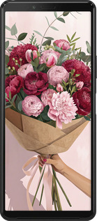 Силіконовий чехол Півонії 1 для Sony Xperia 10 II - 6705u-2528 изображение 