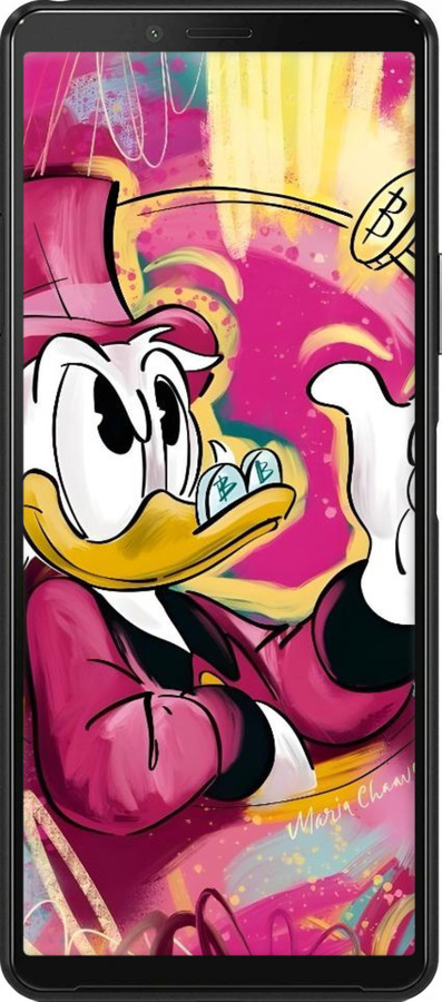 Силиконовый чехол Скрудж для Sony Xperia 10 II - 6283u-2528 изображение 
