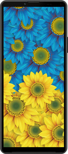 Силиконовый чехол Жёлто-голубые цветы для Sony Xperia 10 IV - 1048u-2789 изображение 