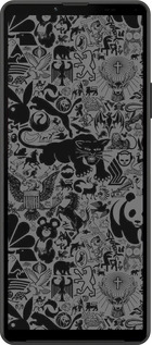 Силіконовий чехол Чорно-сірий стікер бомбінг для Sony Xperia 10 IV - 2432u-2789 изображение 