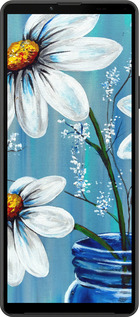 Силиконовый чехол Красивые арт-ромашки для Sony Xperia 10 IV - 4031u-2789 изображение 