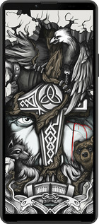 Силиконовый чехол Тату Викинг для Sony Xperia 10 IV - 4098u-2789 изображение 