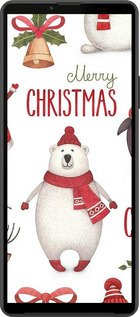 Силиконовый чехол Merry Christmas для Sony Xperia 10 IV - 4106u-2789 изображение 
