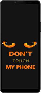 Силиконовый чехол Don't touch the phone для Sony Xperia 10 IV - 4261u-2789 изображение 