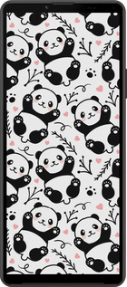 Силиконовый чехол Панды для Sony Xperia 10 IV - 4318u-2789 изображение 