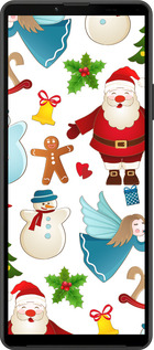 Силиконовый чехол Новогодний 1 для Sony Xperia 10 IV - 4614u-2789 изображение 