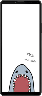 Силиконовый чехол Акула для Sony Xperia 10 IV - 4870u-2789 изображение 