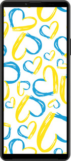 Силиконовый чехол Сердца UA для Sony Xperia 10 IV - 5292u-2789 изображение 