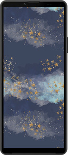 Силиконовый чехол Ночь золотые звезды для Sony Xperia 10 IV - 5421u-2789 изображение 