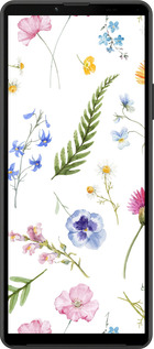 Силиконовый чехол Цветочный фон v2 для Sony Xperia 10 IV - 5472u-2789 изображение 