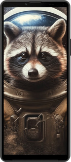 Силиконовый чехол Raccoon austronaut для Sony Xperia 10 IV - 5581u-2789 изображение 