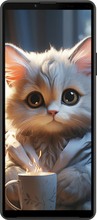 Силіконовий чехол Білий кіт для Sony Xperia 10 IV - 5646u-2789 изображение 