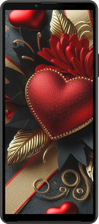 Силиконовый чехол Сердечки v2 для Sony Xperia 10 IV - 5832u-2789 изображение 