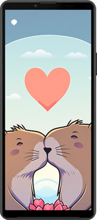 Силиконовый чехол Капибара любовь для Sony Xperia 10 IV - 6027u-2789 изображение 