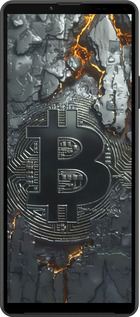 Силіконовий чехол Розпечений біткойн для Sony Xperia 10 IV - 6091u-2789 изображение 