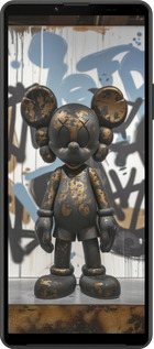 Силиконовый чехол Bronze kaws v2 для Sony Xperia 10 IV - 6098u-2789 изображение 