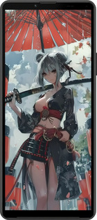 Силиконовый чехол Гейша-воин для Sony Xperia 10 IV - 6124u-2789 изображение 