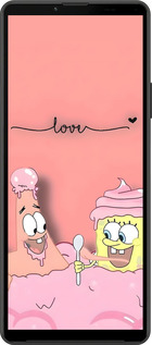 Силиконовый чехол Спанч Боб для Sony Xperia 10 IV - 6282u-2789 изображение 